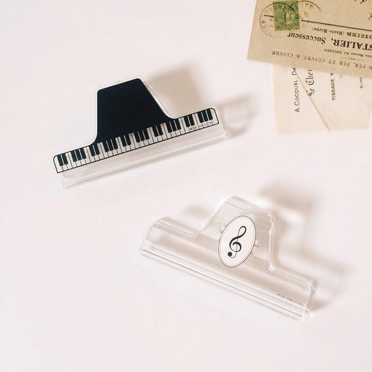 ミュージック ブッククリップ クリア