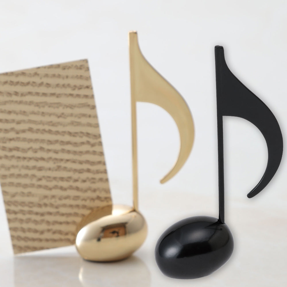 Desk Memo Notebook, Eighth Notes [Black/Gold] – MUSIC FOR LIVING