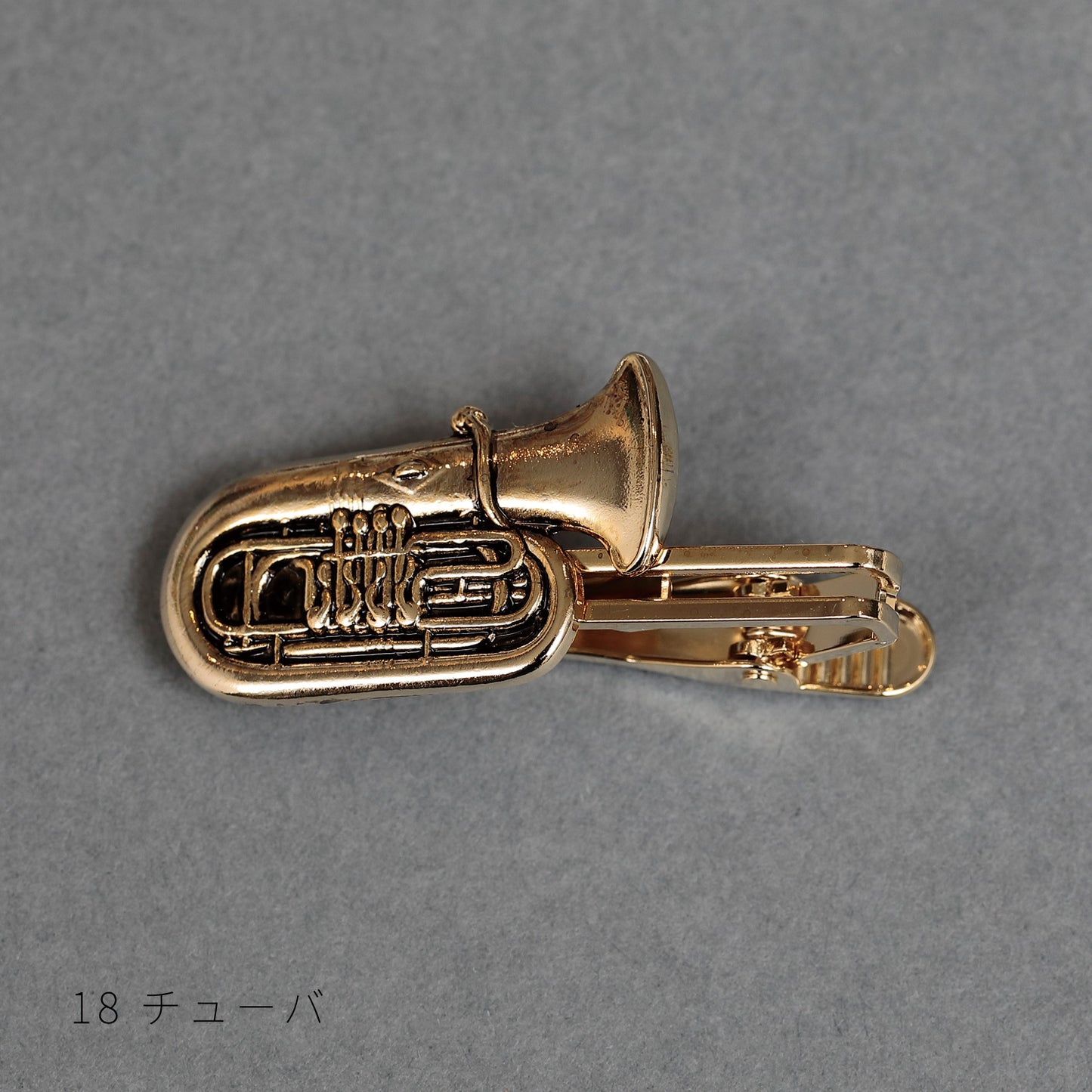 Pasador de corbata estándar para niña, dorado (18 tipos)