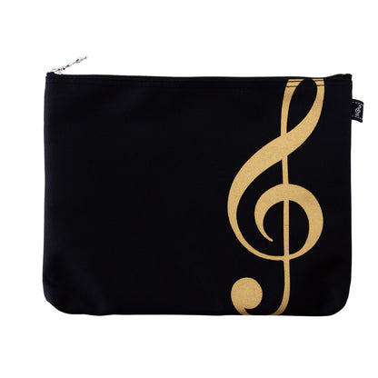 Pochette personnalisée | Motifs de clé de sol, fanfare et clavier | Fabriquée au Japon