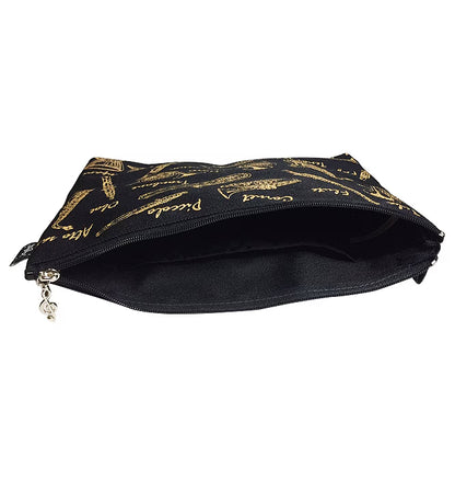 Pochette personnalisée | Motifs de clé de sol, fanfare et clavier | Fabriquée au Japon