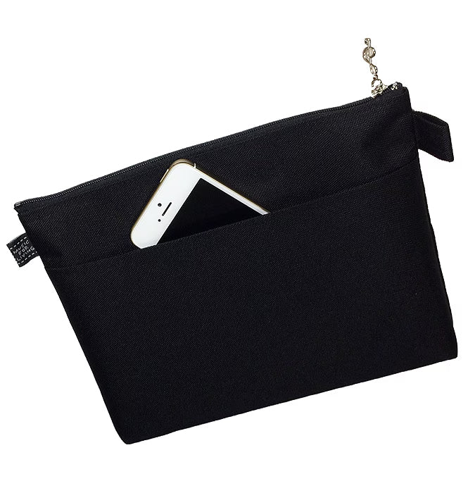 Pochette personnalisée | Motifs de clé de sol, fanfare et clavier | Fabriquée au Japon