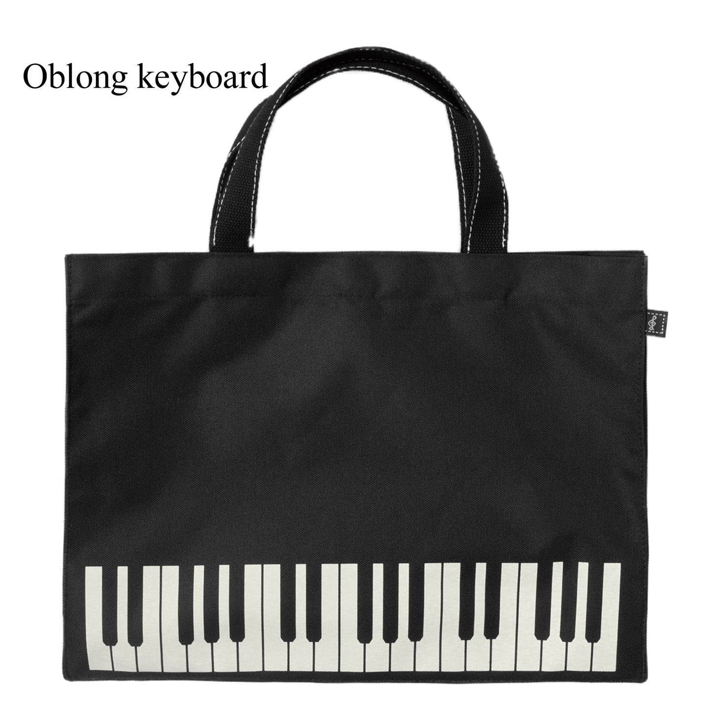 【名入れ加工】 マイイニシャルレッスンバッグ 鍵盤/ト音記号 ※お好きなイニシャルを刺繍