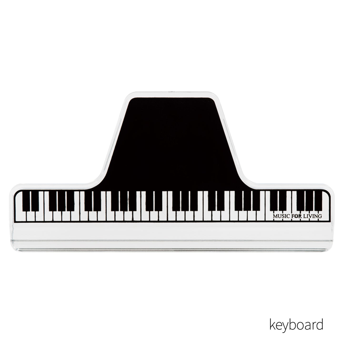 ミュージック ブッククリップ クリア