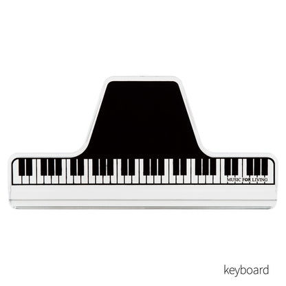 ミュージック ブッククリップ クリア