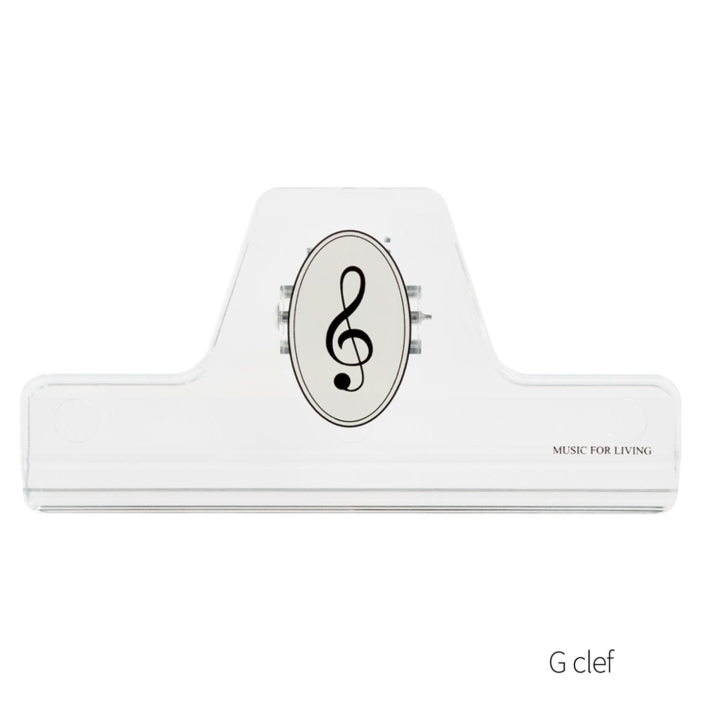 ミュージック ブッククリップ クリア