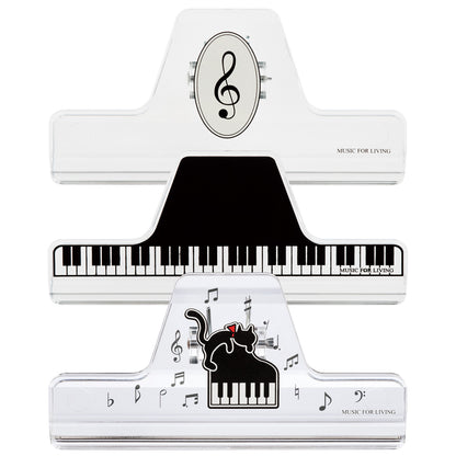 ミュージック ブッククリップ クリア