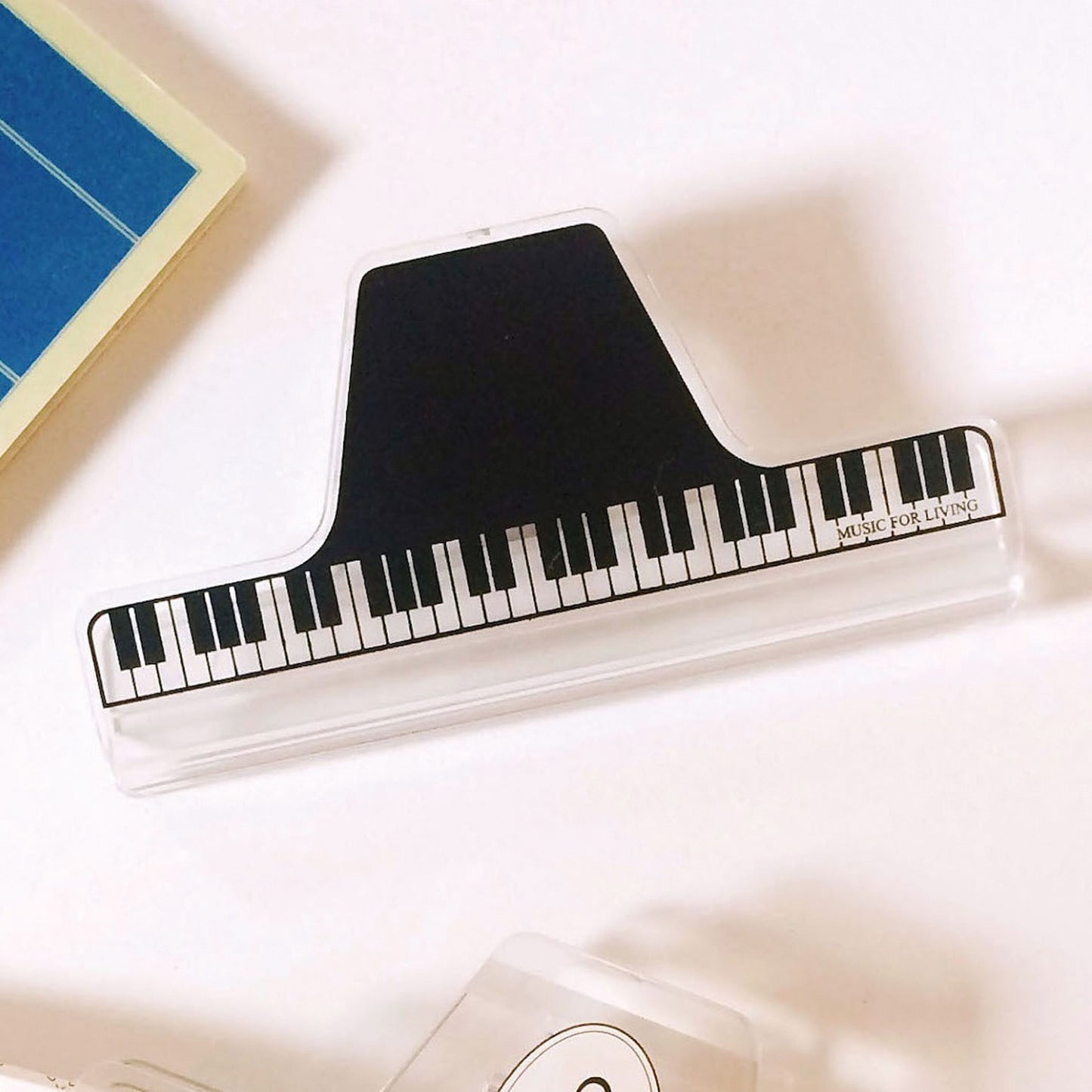 ミュージック ブッククリップ クリア