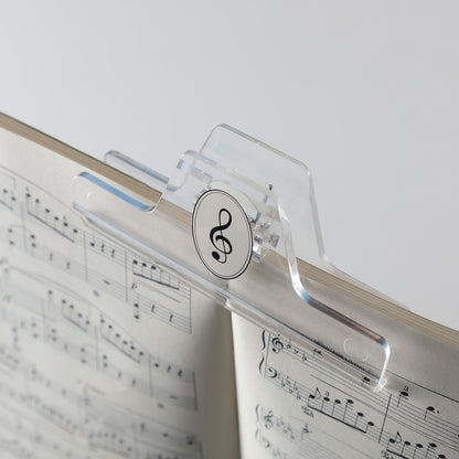 ミュージック ブッククリップ クリア