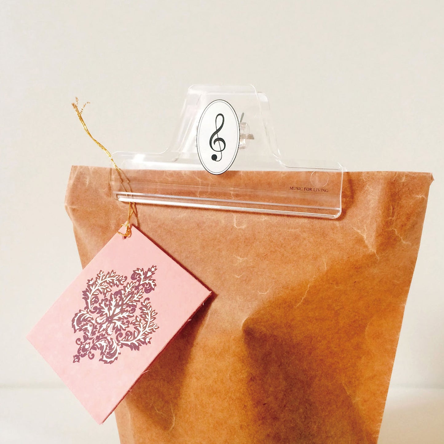 ミュージック ブッククリップ クリア