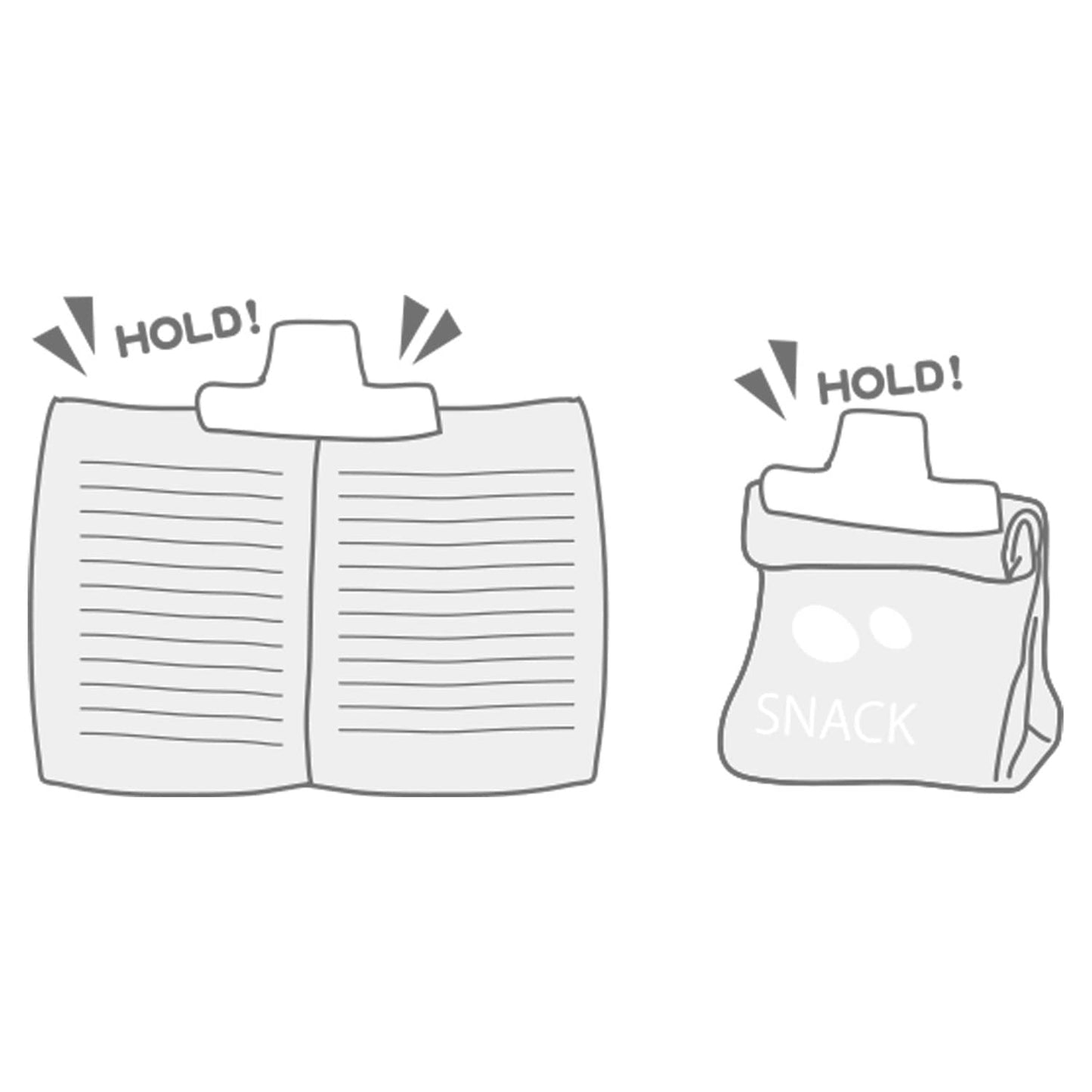 ミュージック ブッククリップ クリア