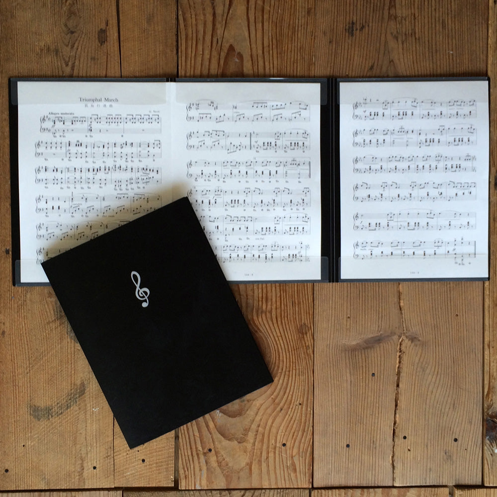 トリプル楽譜シートホルダー