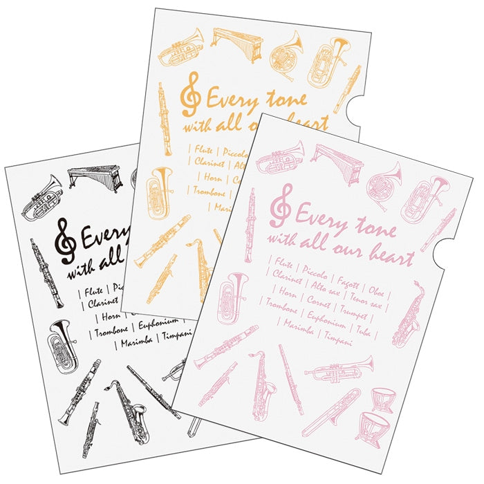 クリアファイル 3枚セット A4サイズ