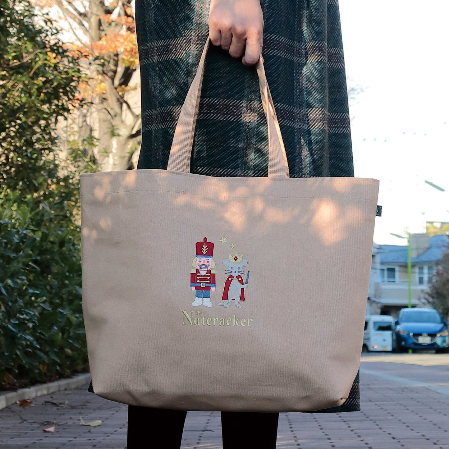 Bolso tote bordado del Cascanueces