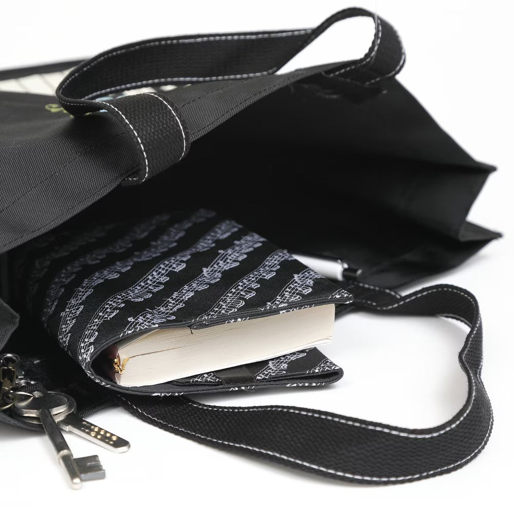 【名入れ加工】 マイイニシャルレッスンバッグ 鍵盤/ト音記号 ※お好きなイニシャルを刺繍