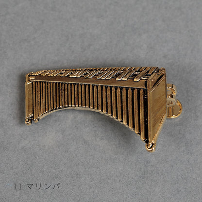 Prendedor de gravata padrão feminino dourado [18 tipos]