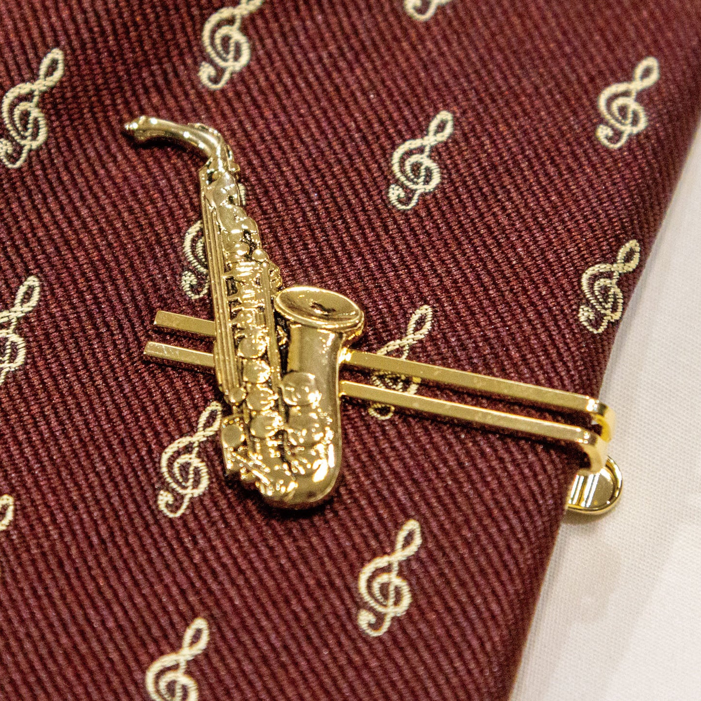 Prendedor de gravata padrão feminino dourado [18 tipos]