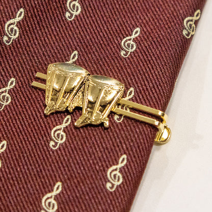 Prendedor de gravata padrão feminino dourado [18 tipos]