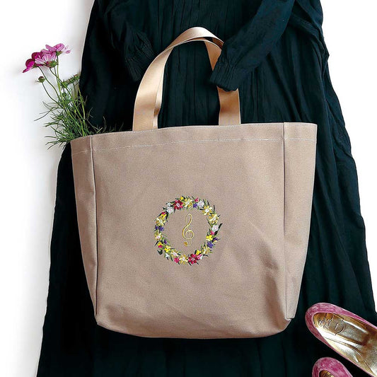 エンブロイダリー（刺繍）レッスンバッグ リース