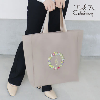 エンブロイダリー（刺繍）レッスンバッグ リース