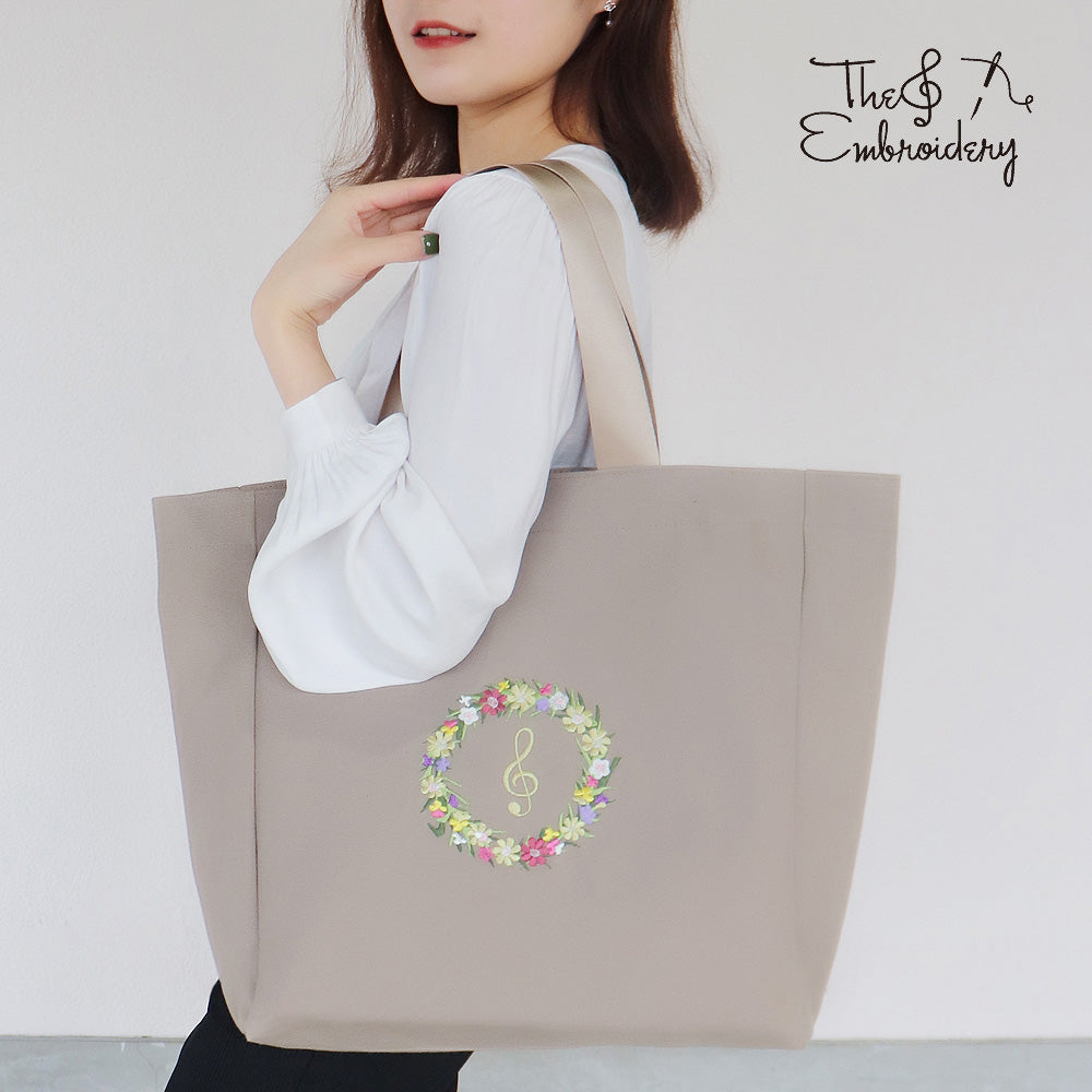 エンブロイダリー（刺繍）レッスンバッグ リース
