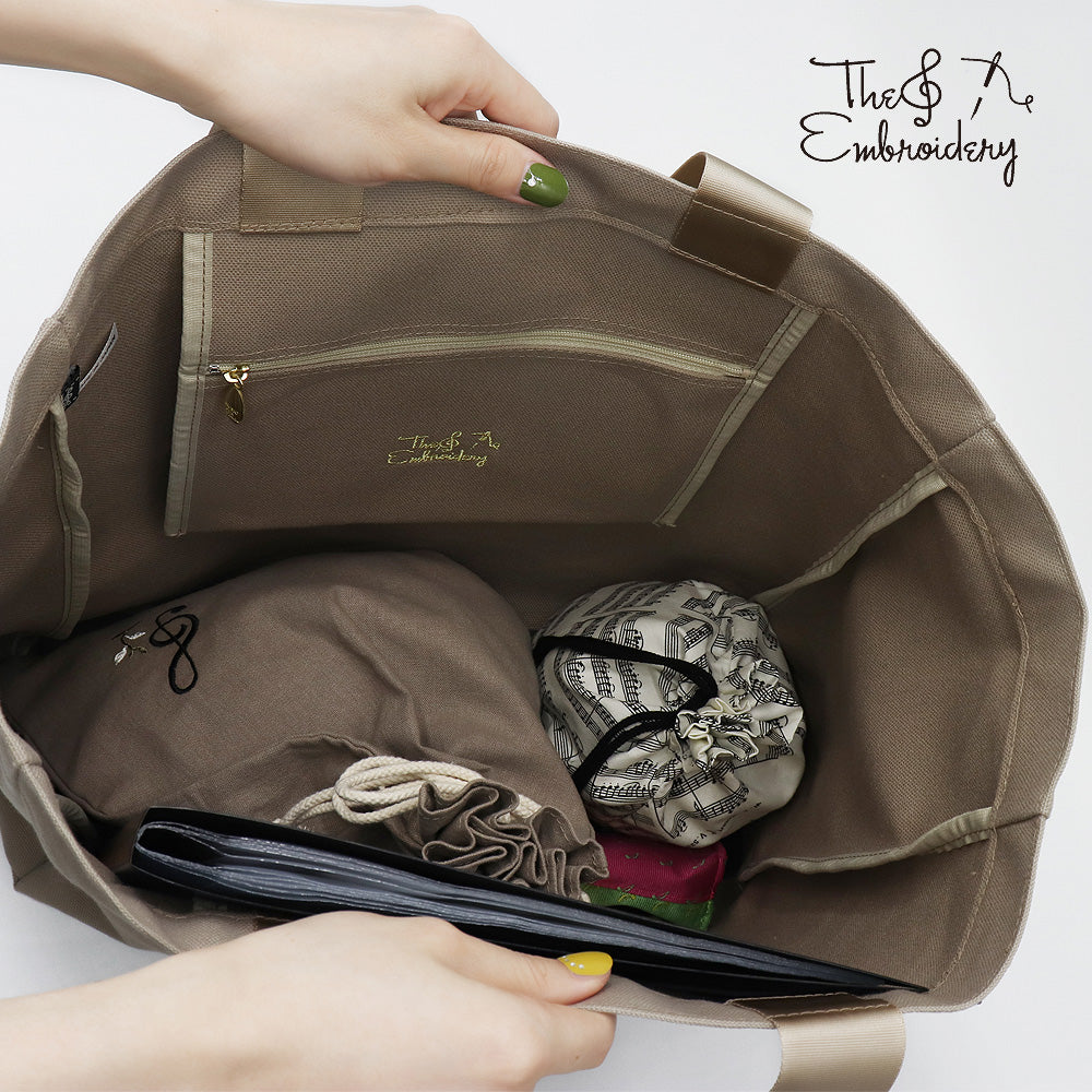 エンブロイダリー（刺繍）レッスンバッグ リース