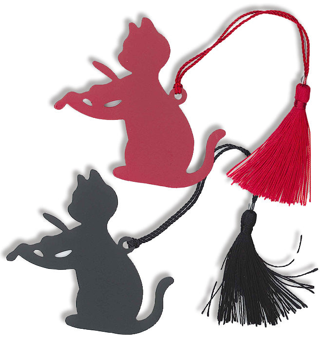 Marcapáginas con silueta de gato - Violín