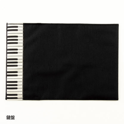 繻子（しゅす）織りブックカバー　［鍵盤/飛び猫/立ち猫/ト音記号/ヘ音記号］