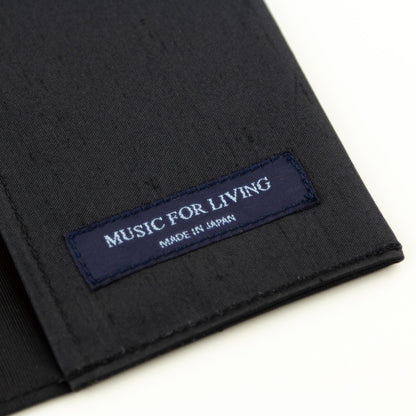 繻子（しゅす）織りブックカバー　［鍵盤/飛び猫/立ち猫/ト音記号/ヘ音記号］