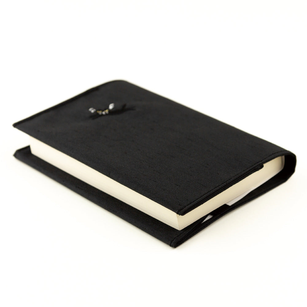 繻子（しゅす）織りブックカバー　［鍵盤/飛び猫/立ち猫/ト音記号/ヘ音記号］