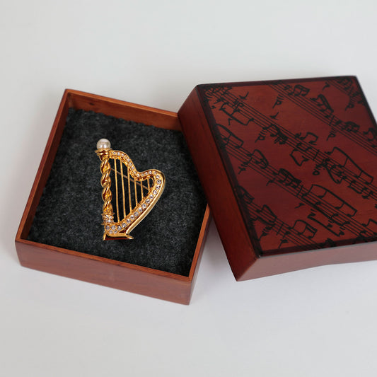 水晶胸针[竖琴]