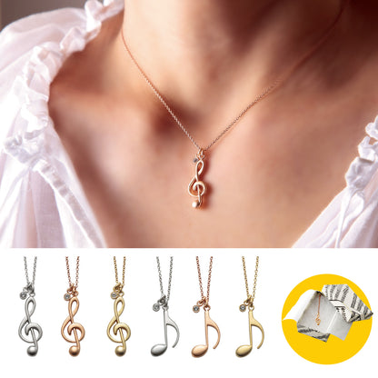 ファイン ネックレス ブラス＆クリスタル