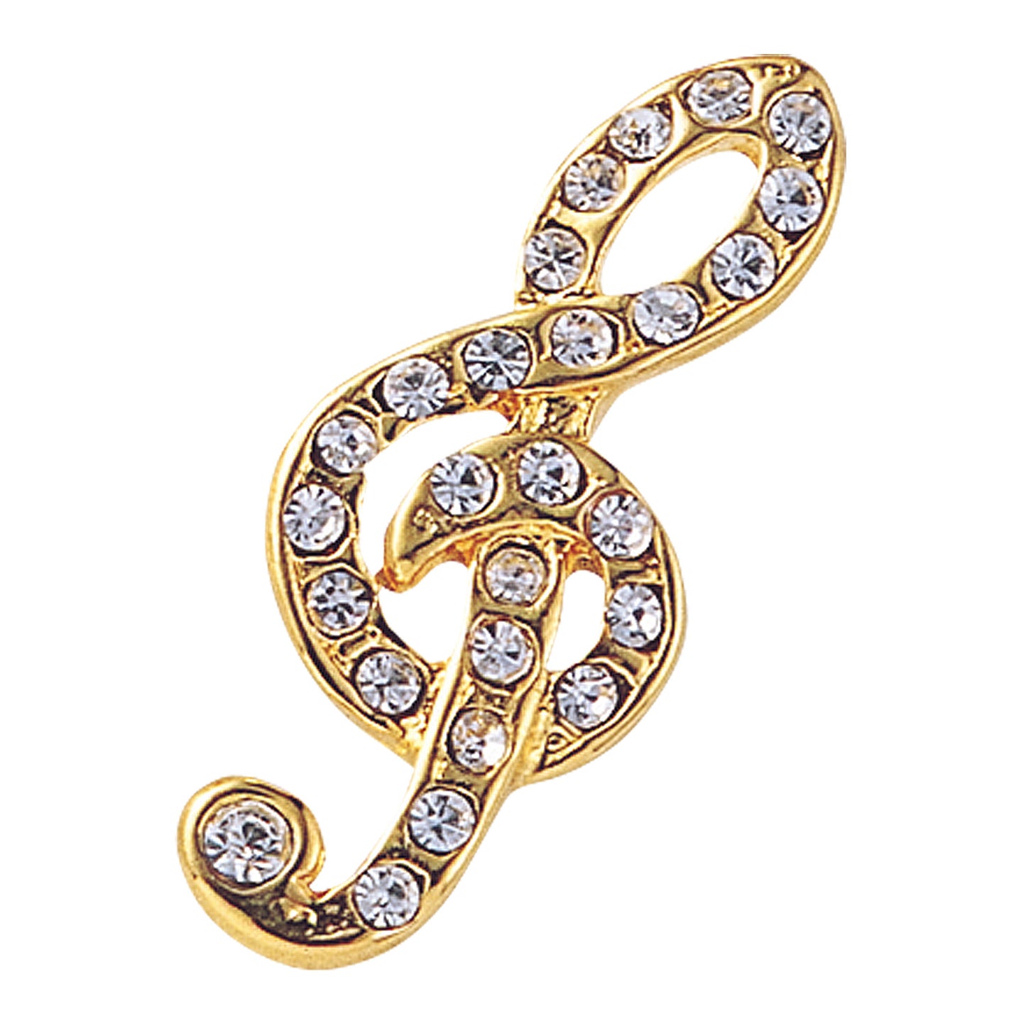 ジュエルミニピン　［ト音記号/8分音符/16分音符/バイオリン/トランペット/サックス/ホルン］