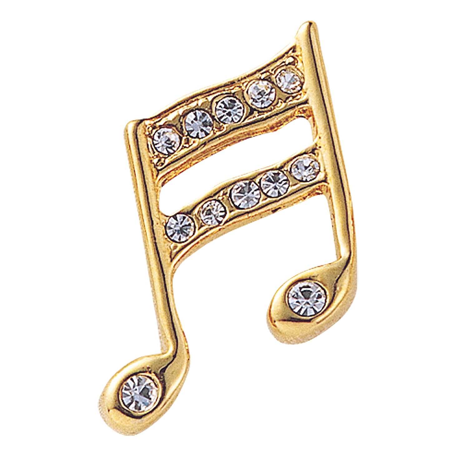 ジュエルミニピン　［ト音記号/8分音符/16分音符/バイオリン/トランペット/サックス/ホルン］