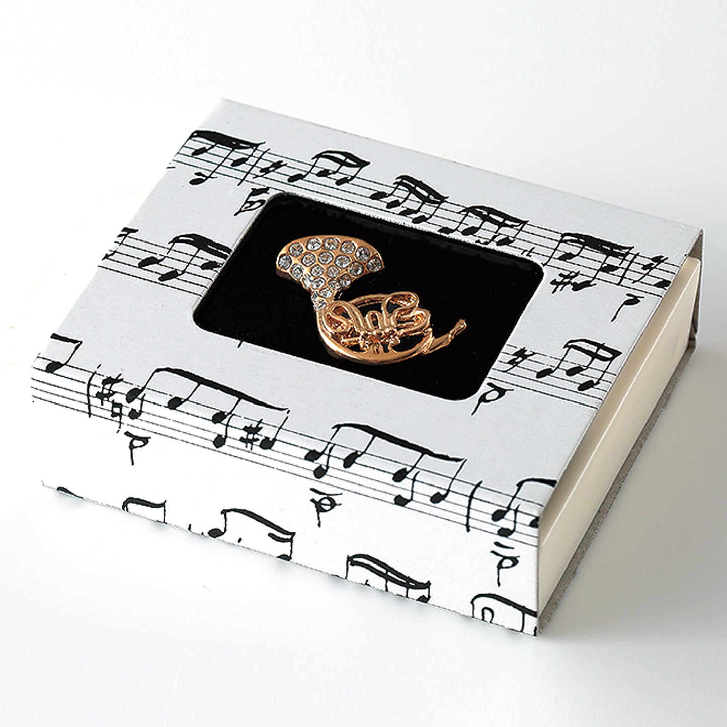 ジュエルミニピン　［ト音記号/8分音符/16分音符/バイオリン/トランペット/サックス/ホルン］