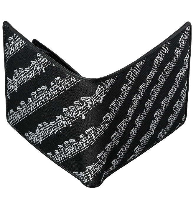 Black bifold wallet [MUSIC for LIVING LEATHER]