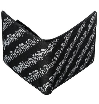 Black bifold wallet [MUSIC for LIVING LEATHER]