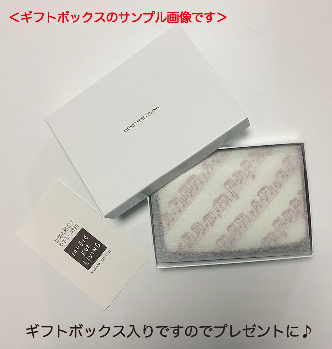 Black bifold wallet [MUSIC for LIVING LEATHER]