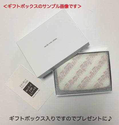 Black bifold wallet [MUSIC for LIVING LEATHER]