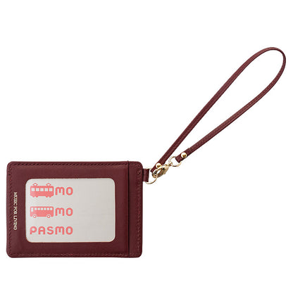 Estuche para tarjetas, negro/rosa [MUSIC for LIVING LEATHER]