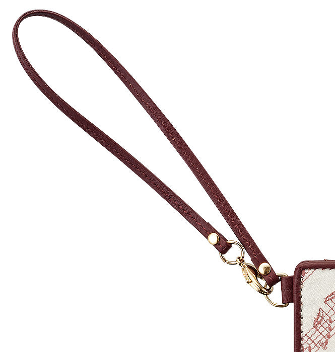 Estuche para tarjetas, negro/rosa [MUSIC for LIVING LEATHER]