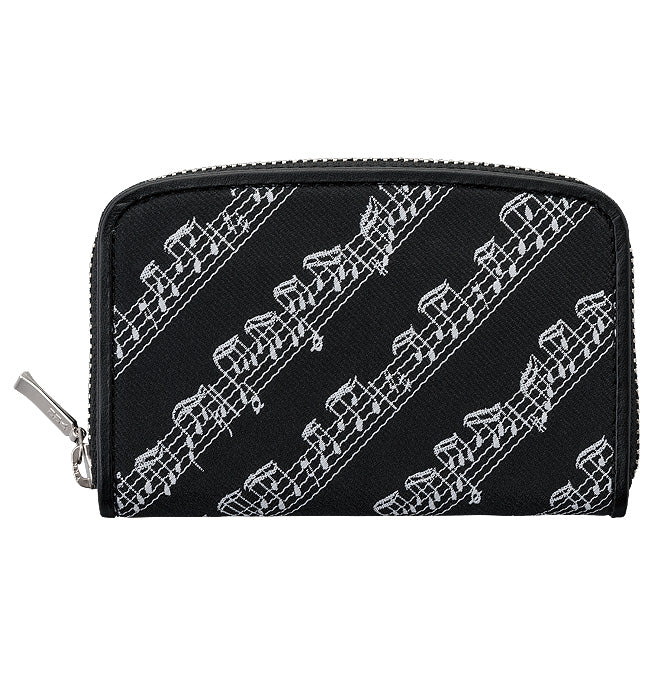 Porta-moedas e porta-cartões, preto [MUSIC for LIVING LEATHER]