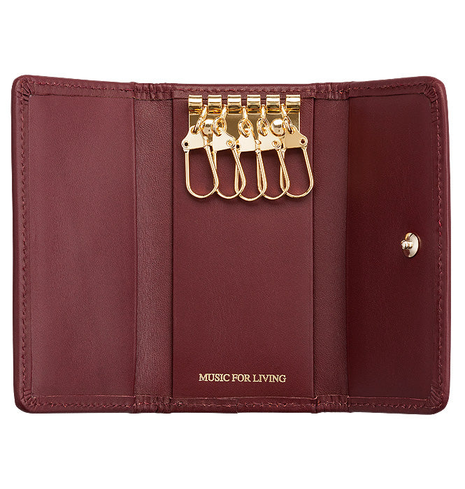 Estuche para llaves, rosa/negro [MÚSICA para LIVING LEATHER]