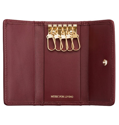 Estuche para llaves, rosa/negro [MÚSICA para LIVING LEATHER]