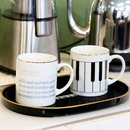 トレーミニ（鍵盤/ブラック、ト音記号/グレージュ）