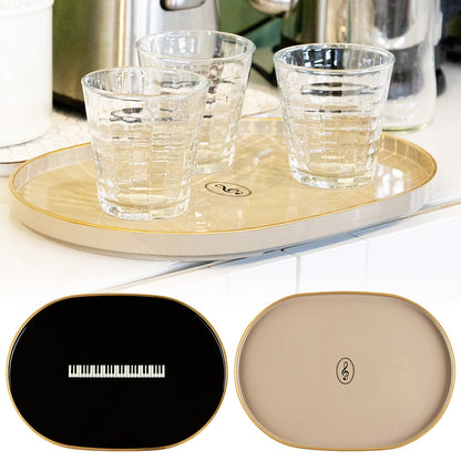 トレー［鍵盤/ブラック、ト音記号/グレージュ］