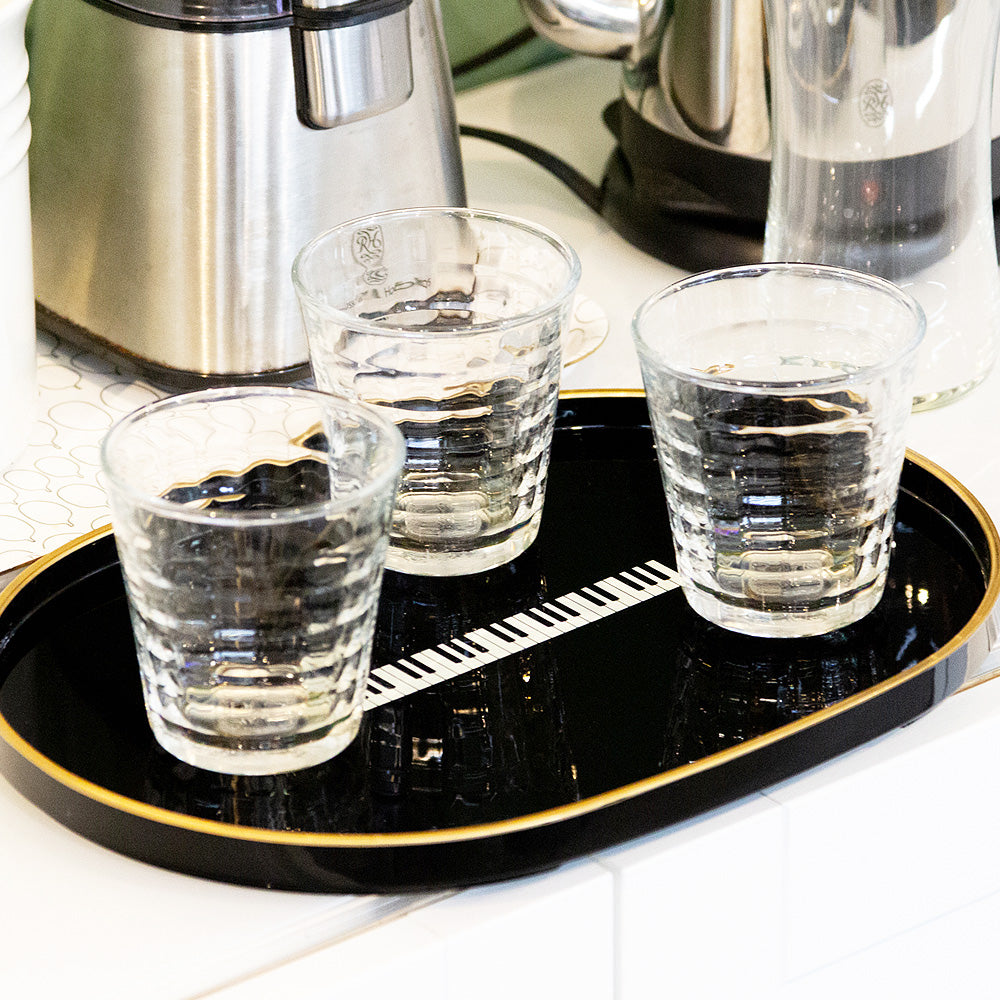 トレー［鍵盤/ブラック、ト音記号/グレージュ］