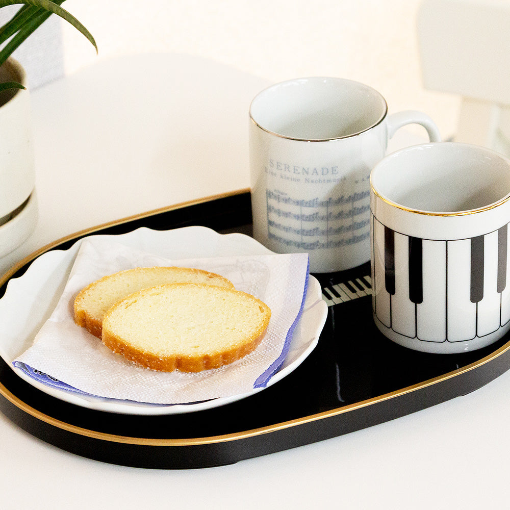 トレー［鍵盤/ブラック、ト音記号/グレージュ］