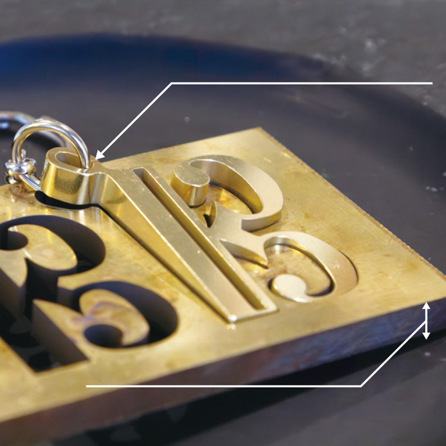 ソリッドブラスキーホルダー　［ト音記号/ハ音記号/ヘ音記号/Σ/0~9］ | ※全14種類