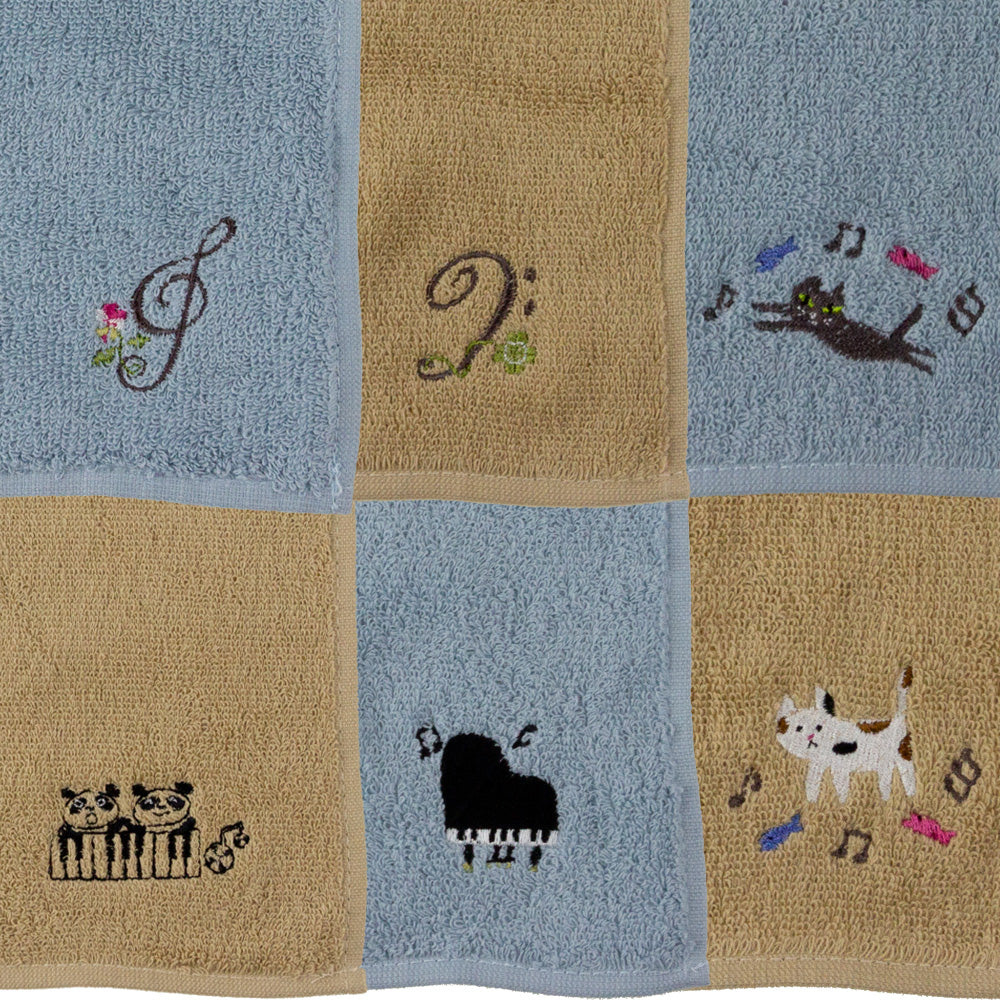 エンブロイダリー（刺繍）ハンカチタオル